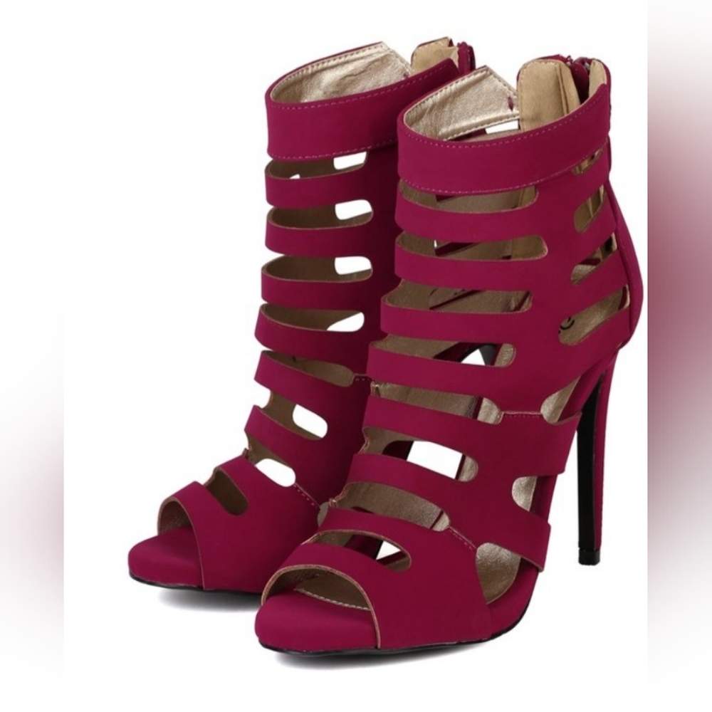 ❤️ QUPID GLEE - 16 MAGUENTA  NUBUCK . SIZE 7.5  COLOR: PINK 💓 NEW WITHOUT BOX. - Picture 5 of 11